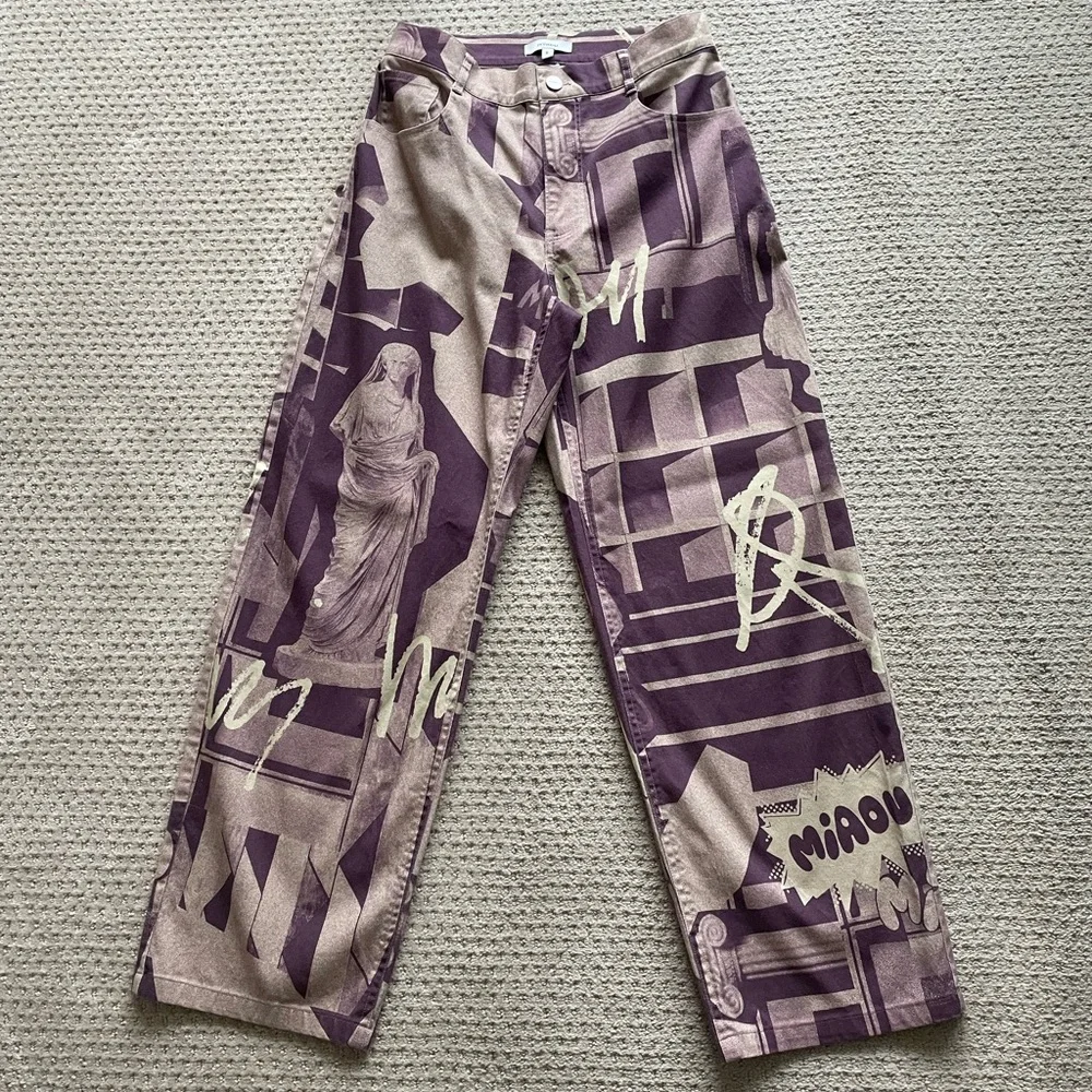 Miaou Matching Set in Stone Mauve/Wine - size Small - Picture 9 of 14